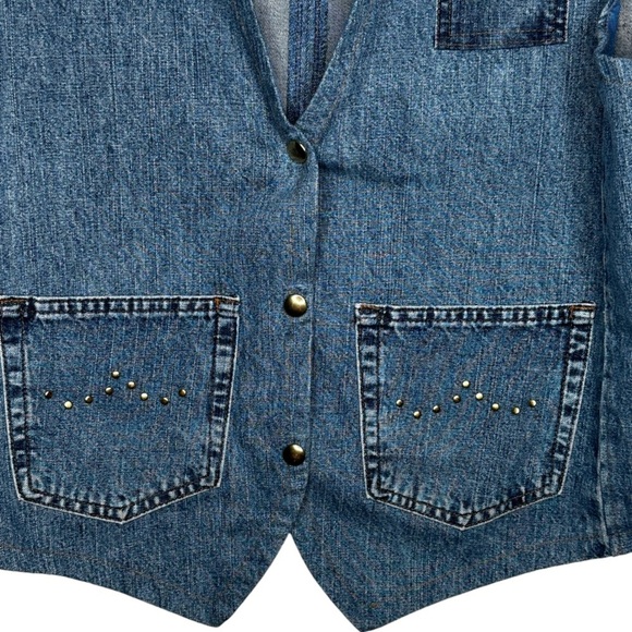 Gold Wing Denim Vest - Picture 4 of 5